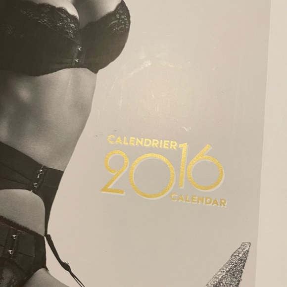 Rare Aubade Paris Lingerie Calendar 2016 Collectors French Lace Photography b&w - Picture 2 of 5